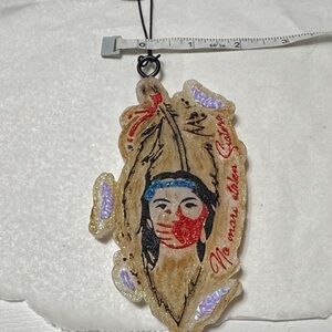 Handcrafted Feather car freshie with Artistic Design